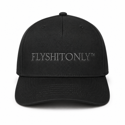 FlyShitOnly™ Black Structured Snapback
